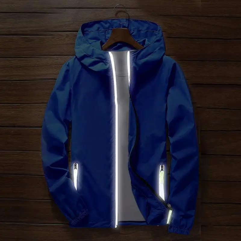 Sport Outdoor Cycling Thin Coat Jackets Man Autumn Casual Loose Windproof Jacket Male's Waterproof Candy-Colored Outwear Tops