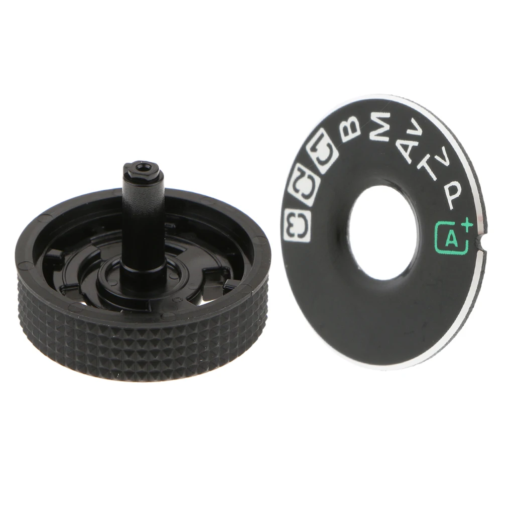 Top Cover Mode Function Dial Mode Plate +- Interface Cap Replacement for Canon EOS 5D Mark III 5D3 DSLR Camera with Tape