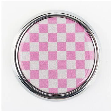 Pink Grid Автомобиль 3D Grillem эмблема значок наклейки внешний декор для Mini Cooper One S JCW R55 R56 R60 R61 F54 F55 F56 F60 аксессуары - Цвет: Pink Grid