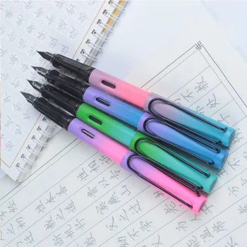 

New Colorful Fountain Pen Creative 0.5mm Nib Correction Posture Ink Pen Office School Writing Supplies Students Stationery