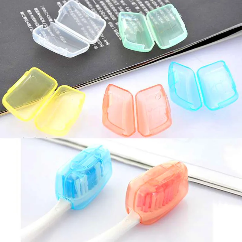 5pcs Portable Travel Toothbrush Head Toothbrush Case Protective Caps Health Germproof Toothbrushes Protector Plastic Europe