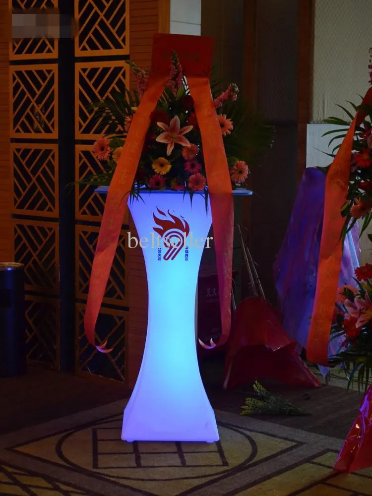 New Rechargeable LED Luminous cocktail table waterproof glowing led bar lighted up coffee kTV disco party supply|supplies party| |