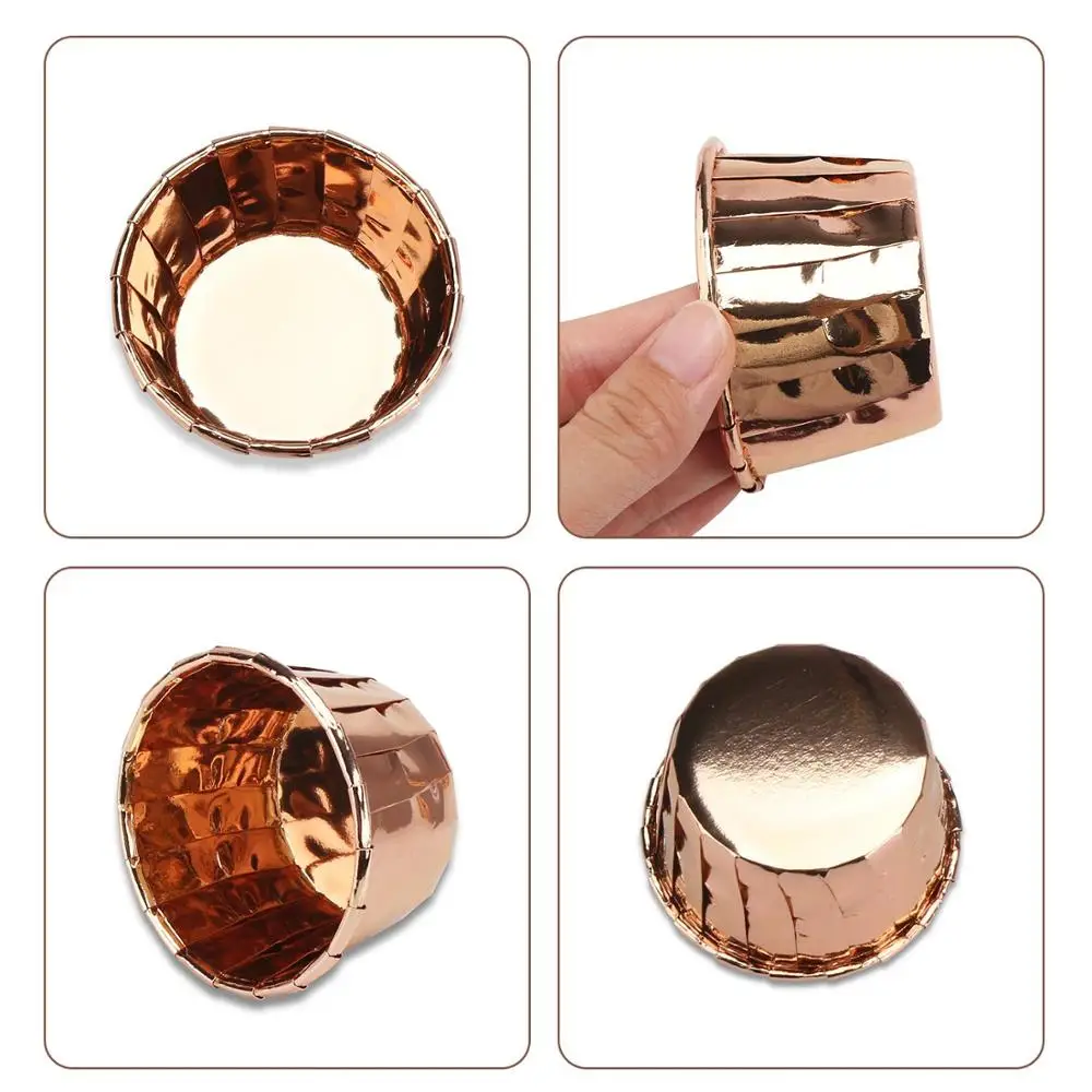 100 шт./упак. Алюминий Фольга кекс лайнеров держатель для выпечки чашки кастрюли