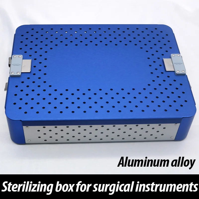 

Aluminum alloy surgical instrument sterilizing box single and double layers of high-temperature and high-pressure silicone pad