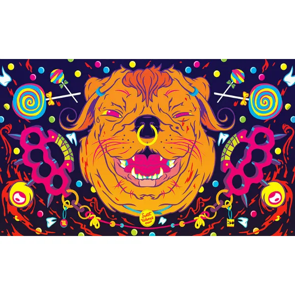 Психоделическая футболка девушка красота гриб Арт плакат шелковая ткань живопись ПЕЧАТЬ Плакаты для гостиной домашний декор Настенная картина - Цвет: 4