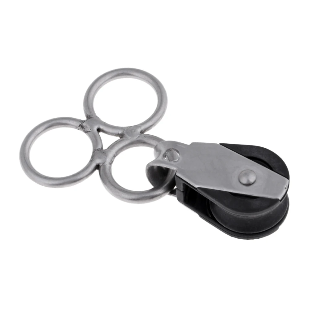 Premium Strong Stainless Steel Kitesurfing Kiteboard Kite Bar Swivel with Pulley Hardware Accessories for Snow Water Kites