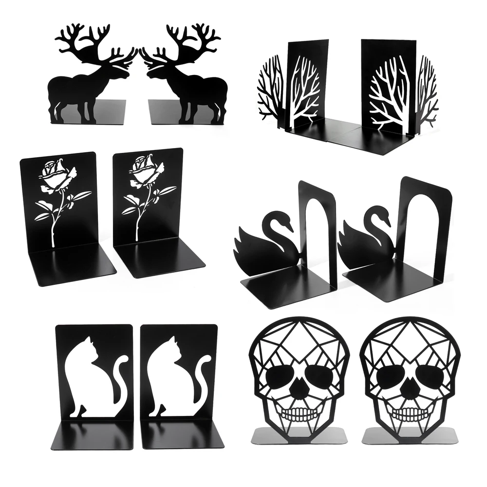 TreeshadowBookendBooksHolderstandBlackHeavySimpleBookself