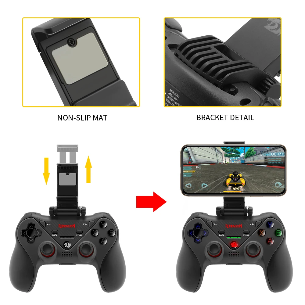 Redragon G812 беспроводной геймпад Bluetooth игровой контроллер Джойстик для ПК android телефон ТВ коробка переключатель Play Station 4 PS4 ISO