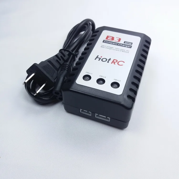 Компактное зарядное устройство B3 2-3S 10 Вт Lipo для 1/16 Heng Long RC модели бака | Игрушки и