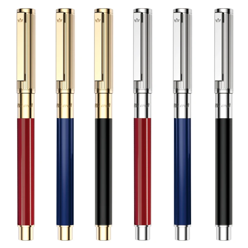 DARB Luxury Fountain Pen Plated With 24K Gold Plating Business Office Metal Ink Pens Gift Classic