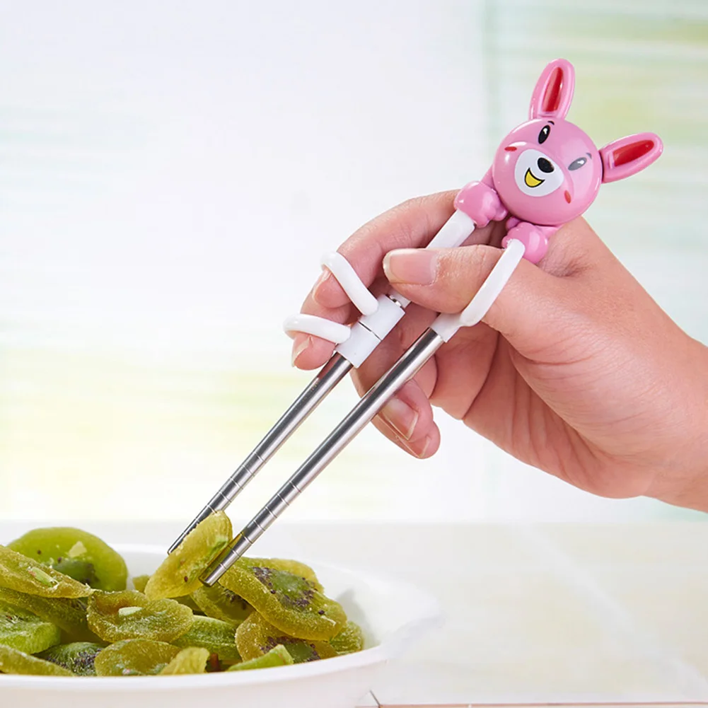 

1Pcs Cute Cartoon Learning Training Chopstick Kid Adults Beginners Children Left/Right Hand Chinese Chopstick Learner Gifts