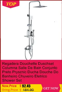 Набор для душа Regendouche Regadera Electronica Preto Black Colonne Salle De Bain Do Banheiro Doccia Chuveiro Eletrico Douche