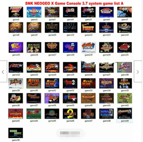 Es- Phonecaseonline Snk Neo Geo X Karten Set Vol2 50 Spiele Firmware 3.70 Neu
