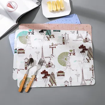

Non-woven Fabric Dining Table Mat Heat Insulation Pot Holder Rectangle Coasters Coffee Drink Tea Cup Table Placemats Mug Coaster