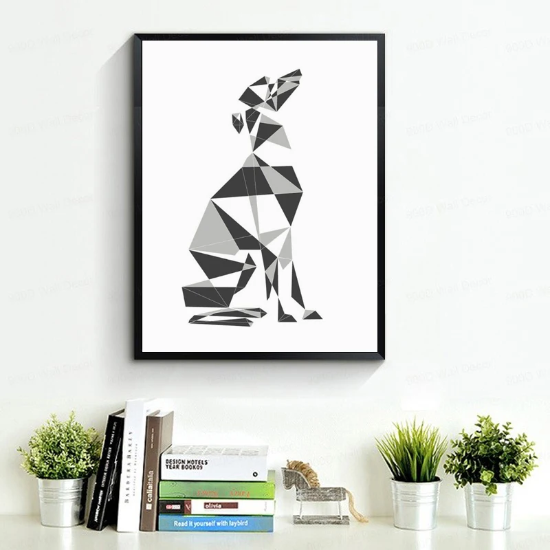 Minimalist Abstract Italian Greyhound 3
