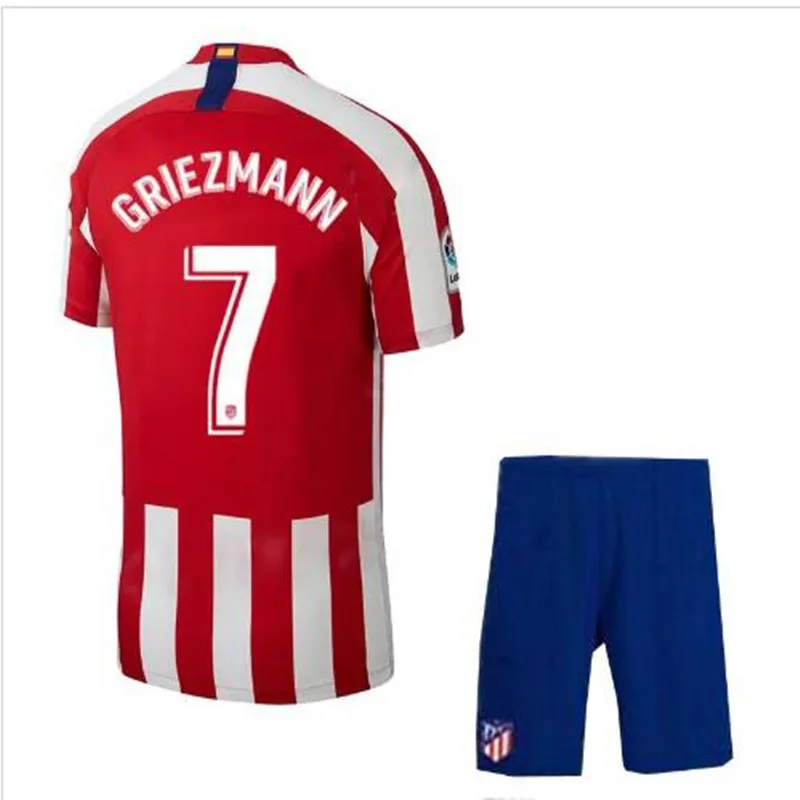 Набор для взрослых 19/20 Атлетико Madrides Футбольная Футболка GRIEZMANN KOKE M. LLORENTE LEMAR JOAO FELIX CORREA Атлетико Madrides Джерси - Цвет: shirt