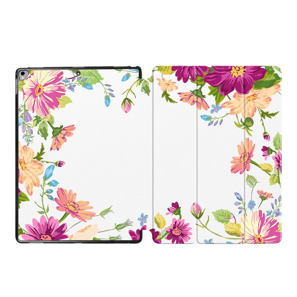 MTT Flower чехол для планшета для iPad Pro 12,9 '' из искусственной кожи откидная подставка смарт-чехол защитный чехол A1584 A1652 A1670 A1671 - Цвет: IP15