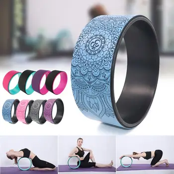 

Yoga Pilates Circle TPE Yoga Fitness Roller Wheel Back Training Tool Slimming Magic Waist Shape Pilates Ring