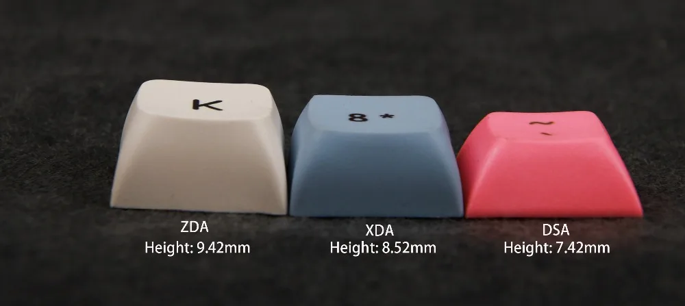 Branco, Verde, Vermelho, Cinza, Azul, Bege, ZDA V2, 1X Keys