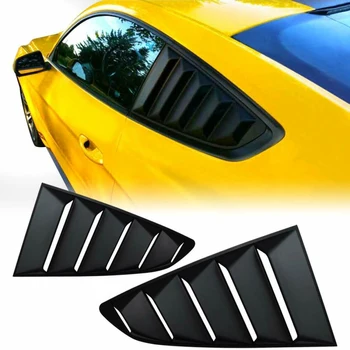 

Hot Sale Rear Quarter Window Louver Scoops Spoiler Car Panel Side Air Vent Cover For Ford Mustang 2015-2017 Auto Accessories New