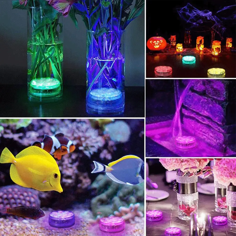 IP68 Waterproof LED Swimming Pool Submersible Light Remote Control Multi Color Underwater Night Lamp Outdoor Garden Decoration underwater lights for fountains