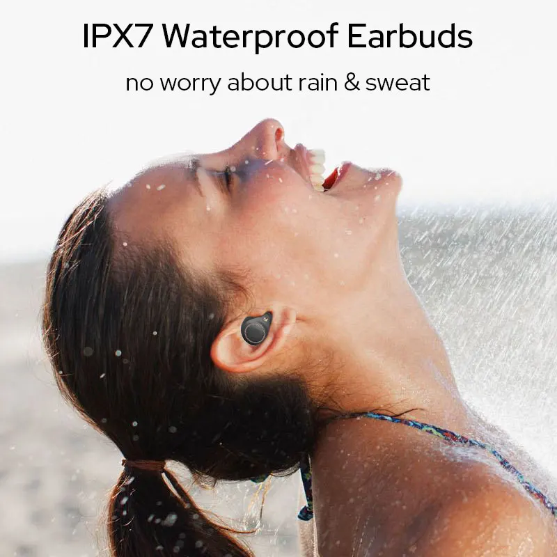 Tws Bluetooth Earphone5.0 спортивная водонепроницаемая стереогарнитура AptX AAC SBC шумоподавление Hi-Fi Беспроводные наушники для Redmi K20