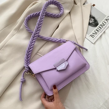

Fashion Knitting Strap Shoulder Bags for Women 2020 Luxury Handbags Designer Small Crossbody Bags Lady Travel Messenger Handbags