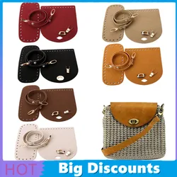 DIY Hand-Made Shoulder Bags Bottom Cover Straps Zine-Alloy Set Accessories Needle Hook Fujibara Woven Bucket Bag Strap