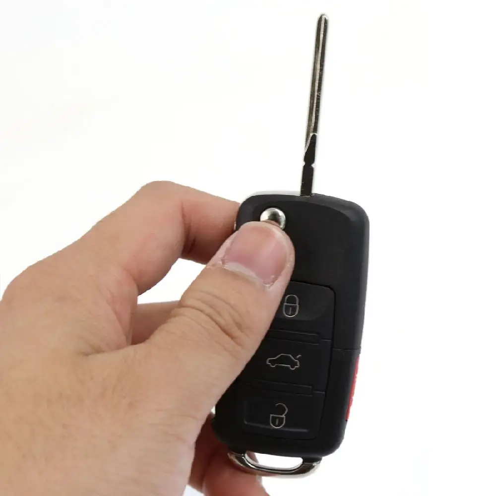 

Adeeing 2pcs Keyless Entry Remote Control Car Flip Key Fob Replacement for VW HLO1J0959753AM r30