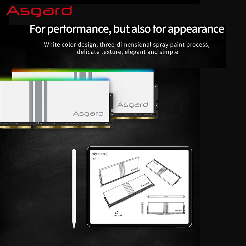Asgard-RGB RAM DDR4 ޸, 8GBx2 16GBx2 3200MHz 3600MHz Ű V5 ø, ũž  ȭƮ Ŭ 