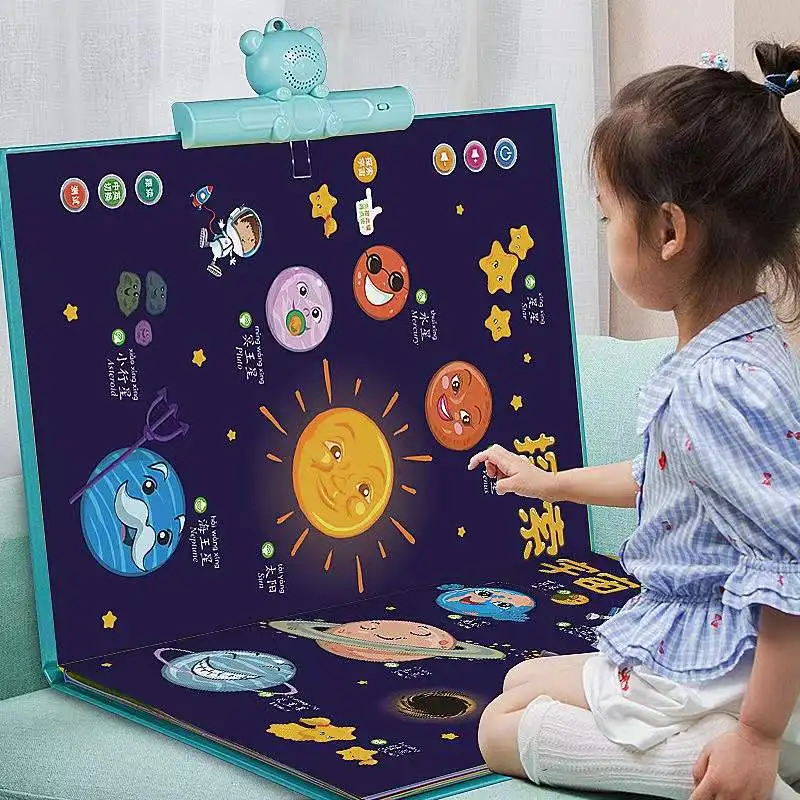 

New Children Point To Read Audio Bilingual Books Early Education Machine Children Learning Baby Educational Point Reading Toys