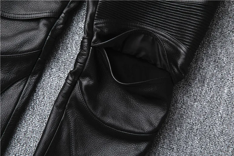 Men's Motorcycle Riding genuine Leather Motorcycle Pants 15