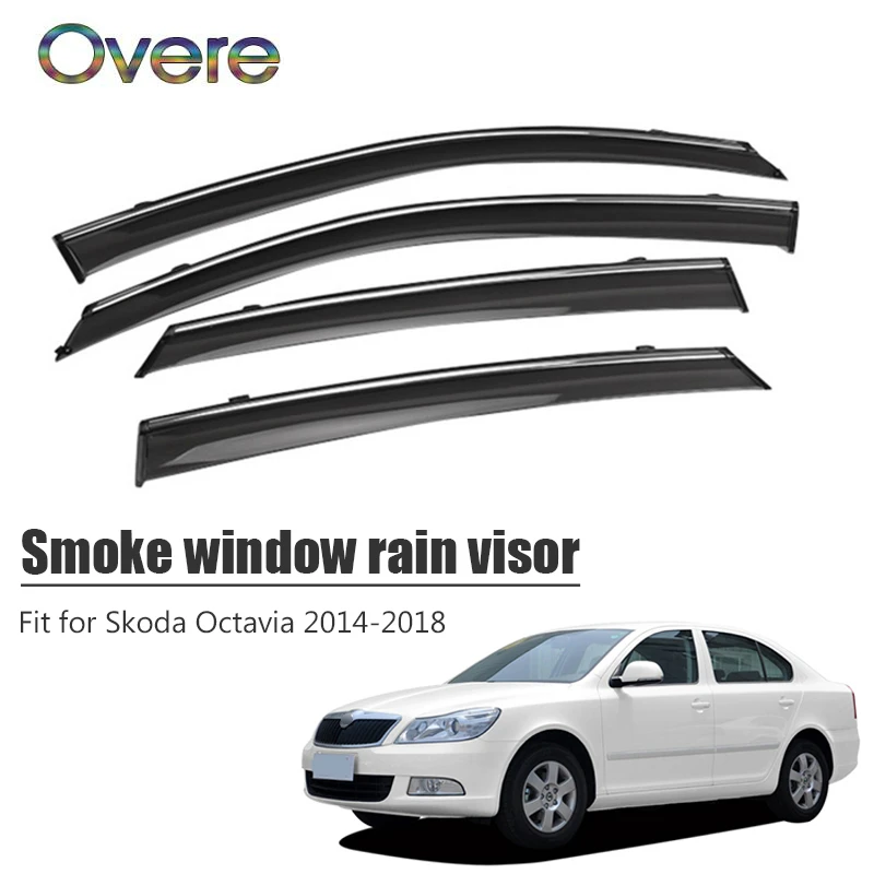 Козырек от дождя OVERE для Skoda Octavia 2019 2014 2015 2016 2017 2018 1 комплект|Навесы и укрытия| |
