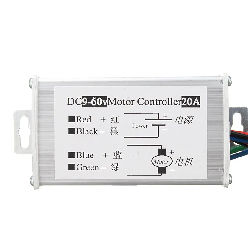 DC 12V 24V 36V 48V Реверсивный двигатель контроль скорости PWM Контролер PWM