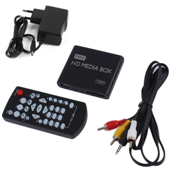 

Mini Media Player 1080P HDD Media Box TV Box Video Multimedia Player Full HD with SD MMC Card Reader 100Mpbs EU Plug