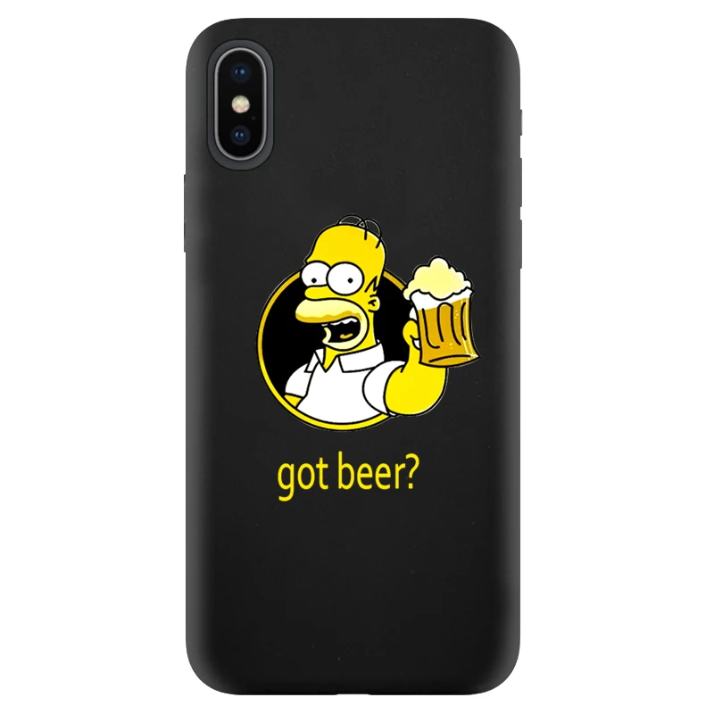 Чехол Homer J. Simpson для iPhone 11 XR X Xs Max 8 7 6 Plus 6S 5S SE Мягкий силиконовый чехол для телефона Барт Симпсон - Цвет: Color2