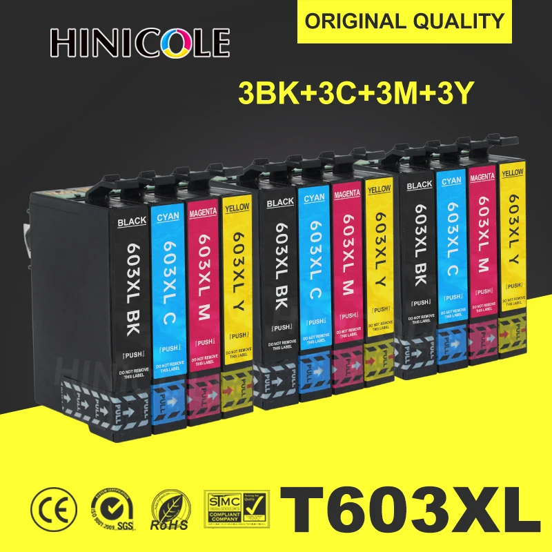 Cartuccia D'Inchiostro Compatibile T603Xl Hinicole 603Xl Per Stampante Epson Expression Home Xp-3100 Xp-4100 Xp-2100 Xp-2105 Xp-3105 Xp-4105