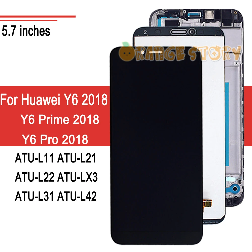 Полный ЖК-дисплей сенсор для Huawei Y6 2018 /Y6 Pro ATU-L11 L21 LX3 L31 монитор с сенсорным экраном