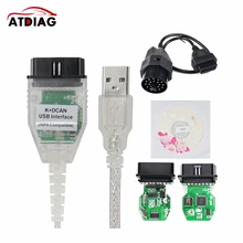 Per BMW INPA K + dcan inpa kcan USB OBD2 interfaccia INPA Ediabas per BMW con connettore a 20pin!!! 20 pin spedizione gratuita