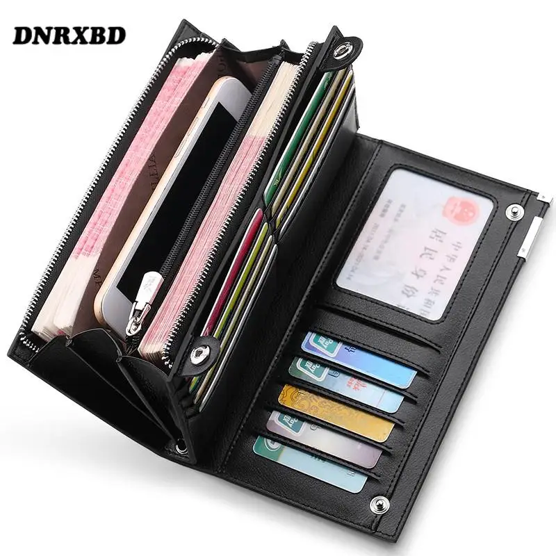  YQBUER 19 Card Slot Men's Wallet Clutch Bag Men's Wallet Men's  Long Men's Bag (Color : A) : Clothing, Shoes & Jewelry