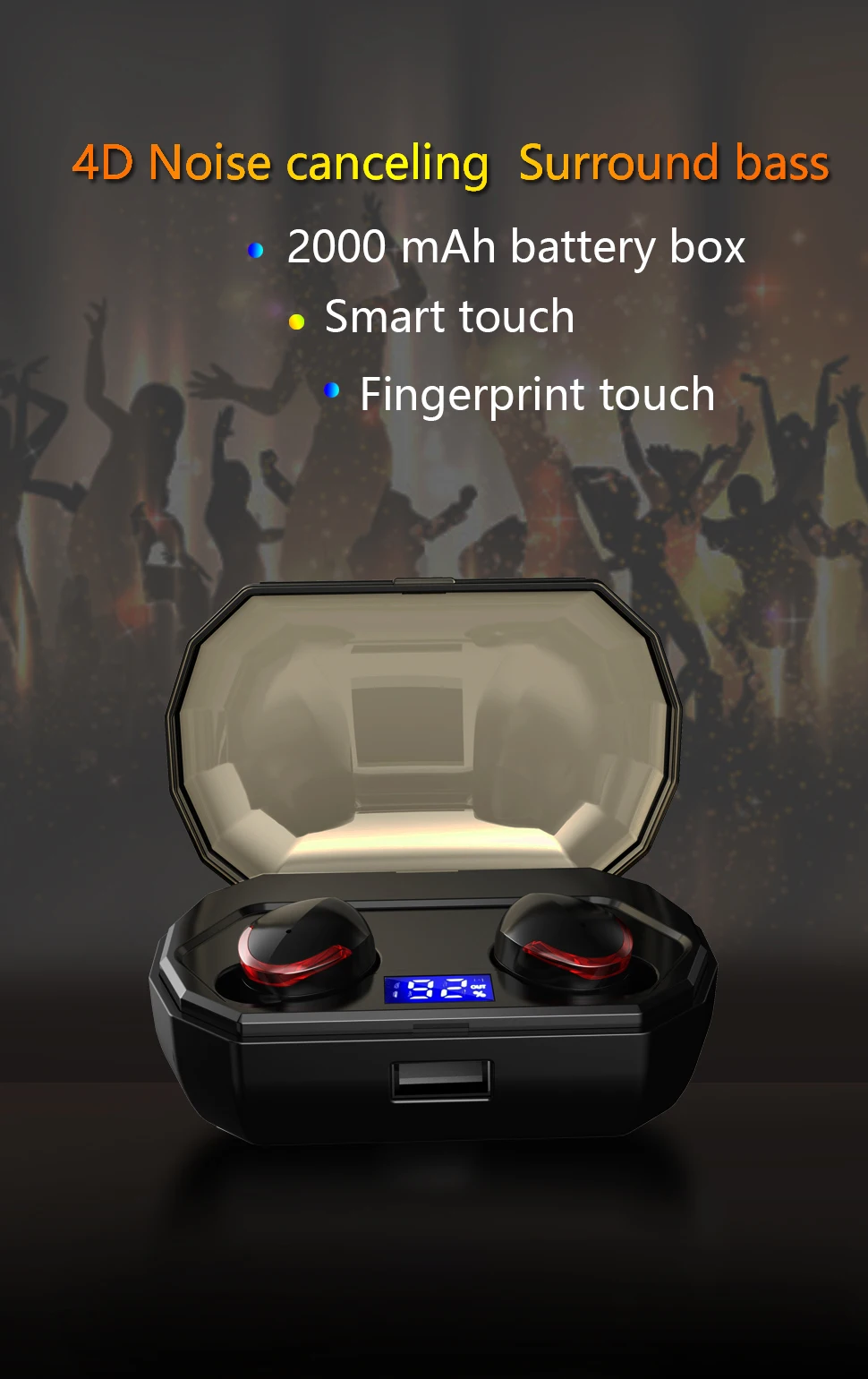 KYCXD TWS bluetooth 5,0 наушники Автоматическое Сопряжение сенсорных спортивных наушников мини беспроводные наушники для IPhone xiaomi