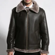 Мужская кожаная куртка-бомбер из овчины, мужские зимние куртки, пальто из натуральной кожи, зимняя верхняя одежда, верхняя одежда, пальто 1636