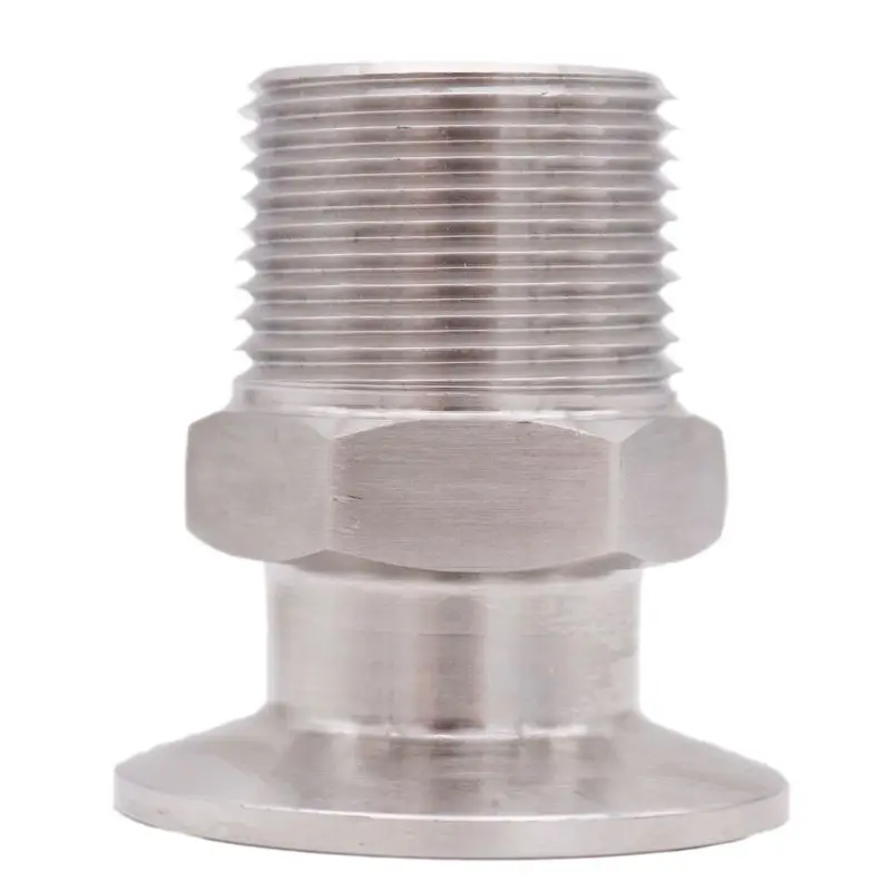 1.5" TC x 1" Male NPT SS304 3A Standard Homebrew Clover Fitting Brewer Hardware Sanitary Hardware