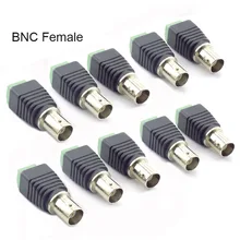 Gakaki 10 шт. Коаксиальный Cat5 к BNC Женский разъемы видео Переходник BNC штекер UTP Видео балун разъем для камеры видеонаблюдения