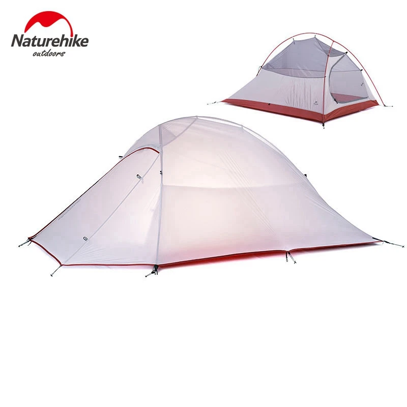 

Naturehike Cloud Up Series 1 2 3 Person Ultralight Tent Camp Equipment 20D Nylon Upgrade 2 Man Winter Camping Tent With Mat