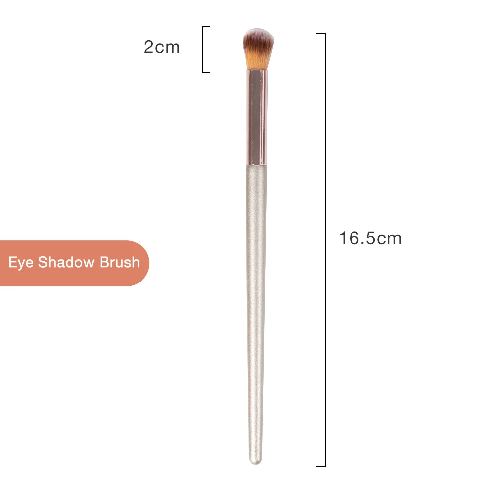 eye shadow brush 1 шт., роскошные кисти для макияжа цвета шампанского, для тональной основы, пудры, румян, теней, консилера для губ, кисти для макияжа глаз, косметические инструменты для красоты - Handle Color: eye shadow brush