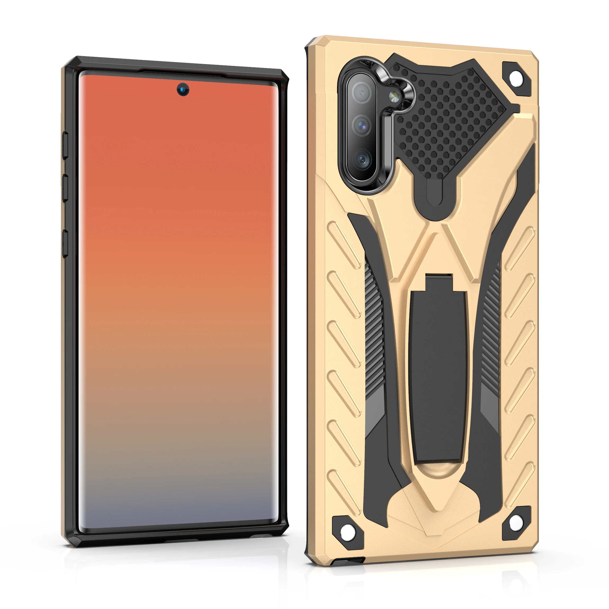 Для samsung Galaxy Note 8 note9 A2Core Note10 Note10plus Phantom Knight Невидимый кронштейн TPU+ PC чехол для телефона