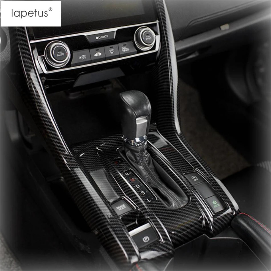 Аксессуары Lapetus, подходят для Honda Civic- ABS коробка передач, коробка переключения передач, панель переключения передач, рамка, литьевая крышка, комплект, отделка