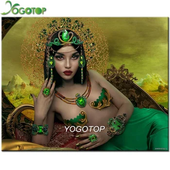 

Full Square Round Drill 5D DIY Diamond Painting Cleopatra Egypt beauty diamond Embroidery Cross Stitch Rhinestone decor YY2921
