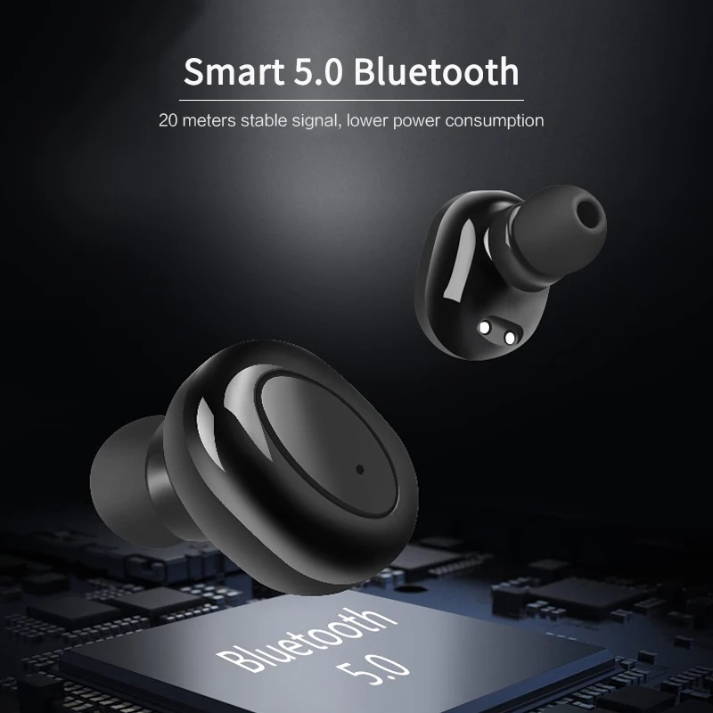 6 Colors TWS Wireless Bluetooth Headphone Noise Reduction Mini Earbuds LED Digital Display in ear Earphone Stereo Gaming Headset